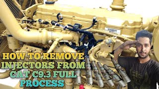 Caterpillar c9.3 engine injectors how to remove Full process/ Rashid Khan generator