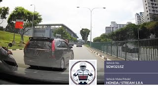 7may2020 pasir ris  #SGW3215Z honda steam  recklessly driving \u0026 beating red light