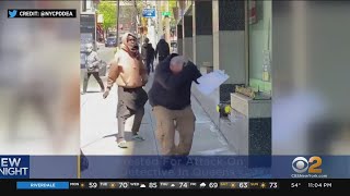 NYPD Detective Attacked By Man With Stick