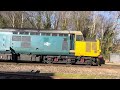 class 37 s roar thro templecombe 37610 heads a track inspection train with 37057 at the rear 6 2 25