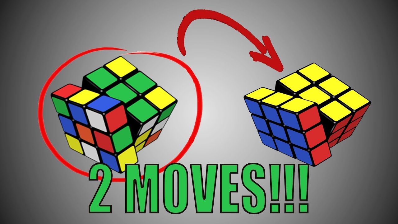 How To Solve The Rubik S Cube In 2 Moves Youtube