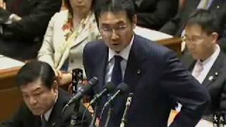 平成23年12月05日【革マルチ】衆議院予算委員会　河井克行（自民）.part1