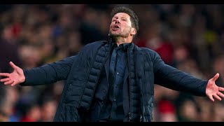 Diego simeone pelted with bottles as he leaves Old trafford. Atletico Madrid beat Man United 1-0
