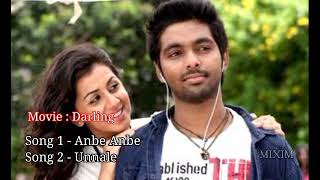 1/2 songs | Darling movie songs | Anbe Anbe / Unnale | Tamil Music | G.V. Prakash