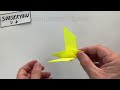 origami bird how to make a paper flapping bird