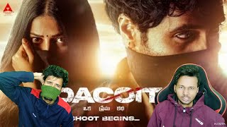 Reaction on Dacoit Title Teaser (Telugu) | Adivi Sesh | Shruti Haasan | Shaneil Deo |