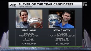 Tennis Channel Live: Rafael Nadal or Novak Djokovic 2019 ATP Player of the Year?