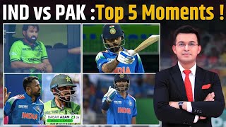 From Virat's Comeback to Pakistan's Dropped Catches! Here's the Top 5 Moments from Ind vs Pak Match!