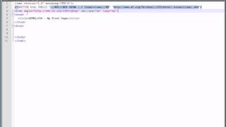 Basic XHTML page structure - 02