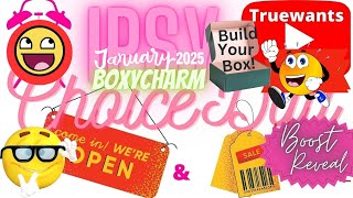 Ipsy January 2025 Choice Day Boxycharm \u0026 Boost \u0026 MY 2 GlamBags Reveal \u0026 ADDON Mini Reviews-ICON Clue