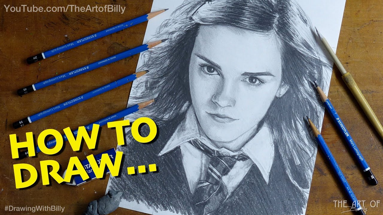 How To Draw Hermione Granger Cartoon Drawing Step By Step Hermione