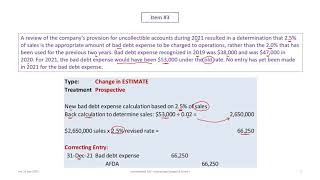 Accounting Changes and Errors I: IFRS \u0026 ASPE (rev 2020)