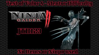 Ninja Gaiden 2 - Test of Valor 4 - Fresh Save Mentor - No items or Ninpo