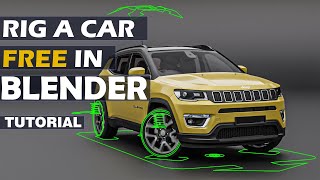 Blender Tutorial- Rigging a Car FREE in Blender  (Easy Beginner Tutorial)