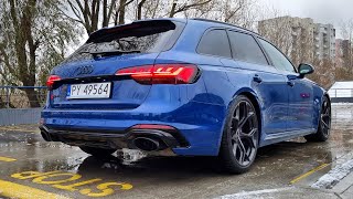 Audi RS4 Competition Sport Exhaust sound and acceleration