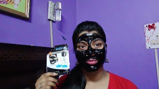 आज सारे सवाल की जवाब मिल जाएंगे।Charcoal peel off mask review + live demo blackheads removal of mark