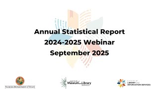 Annual Statistical Report 2024-2025 Webinar.