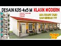 DESAIN KOS KOSAN 4X5 M Bergaya KLASIK MODERN || Ruang Tamu, Minibar, Dapur dan Toilet