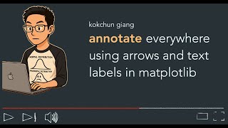 Matplotlib annotate anywhere with arrows and labels