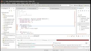 Finish the Array Based Queue using Scala