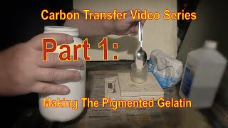 Part#1 Making The Pigmented Gelatin (aka The Glop!)