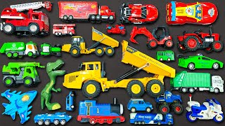 Cleaning : Dump Truck, Tractor, Excavator, Fire Truck, Crane, Helicopter, Fire Truck, T-Rex