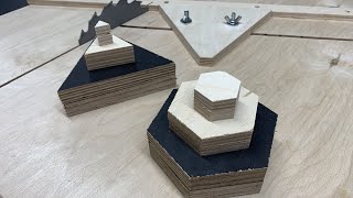 THE EASIEST AND THE MOST CHEAPEST VERSION | HEXAGON CUTTING JIG | CUT A HEXAGON ANY SIZE | DIY WOOD