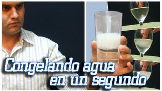 Como congelar agua en un segundo │Hielo instantáneo │  Experimento