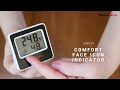 thermopro tp157 digital indoor hygrometer thermometer setup video