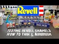 Scale Model Tips - Testing Revell Enamels - How To Thin & Airbrush Them - Excellent Results !!