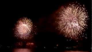 Año Nuevo 2012, Viña del Mar, Chile. Fuegos artificiales Bahía de Valparaíso