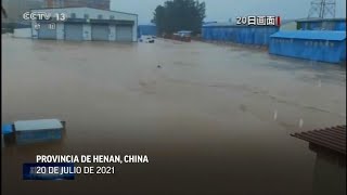 China derriba represa para liberar crecidas en Henan