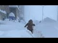 Massive snowstorm hits Japan! There is no end of snow ! Mounds of snow buried Sapporo, Hokkaido