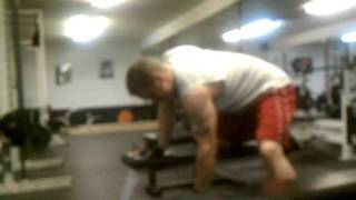 100lb single dumbell row