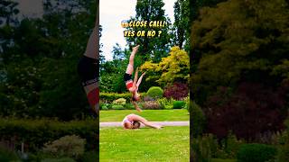 Close call ? 😱 #shorts #tumbling #contortion