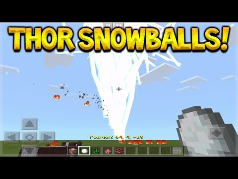 How To Create Thor Snowballs In Minecraft Pocket Edition How To Create Thor Snowballs In Minecraft Pocket Edition