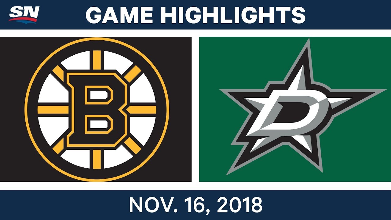 NHL Highlights | Bruins Vs. Stars – Nov. 16, 2018 - YouTube