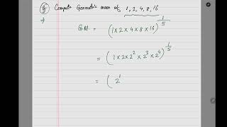 Compute the Geometric Mean of 1,2,4,8,16