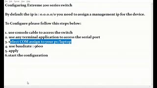 CISCO AND EXTREME Switch configuration vlan and trunking