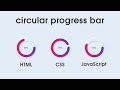 How To Make Circular Progress Bar Using HTML CSS JavaScript | Neomorphism Progress Bar