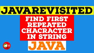 [Solved] - How to Find First Repeated Character in String?? Example Tutorial | Code Below