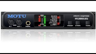 Motu Micro Express 4x6 USB MIDI Interface - Overview