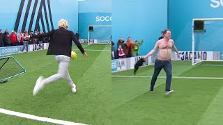 James Maddison involved in the WEIRDEST end to volleys EVER! | Volley Challenge