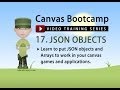 Canvas Bootcamp 17 - JSON Object Arrays and Loops
