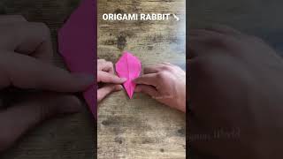 HOW TO MAKE EASY RABBIT PAPER ORIGAMI | EASTER RABBIT ORIGAMI TUTORIAL | BUNNY ORIGAMI INSTRUCTIONS