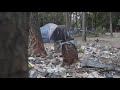Officials clearing out homeless encampment after fire causes safety concerns