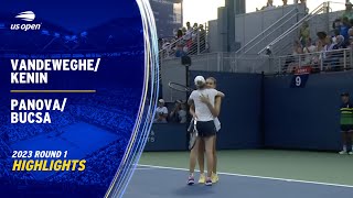 Vandeweghe/Kenin vs. Panova/Bucsa Highlights | 2023 US Open Round 1