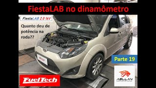 FiestaLAB parte 19 - Finalmente medição no dinamômetro! Quanto rendeu? Teste no dino do filtro de ar