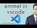 emmet in vscode | write html pages faster using emmet abbreviations