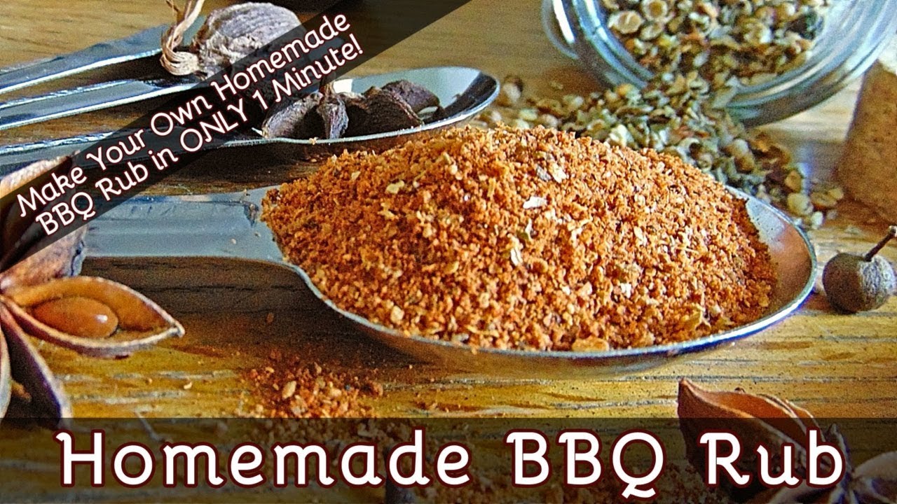 How To Make A BBQ Rub In ONLY 1 Minute | For Flavoring And Grilling ...